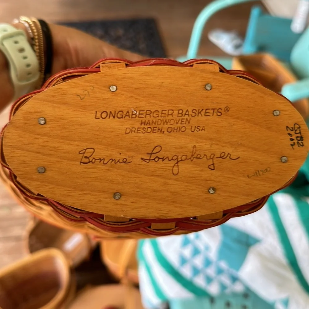 2002 Geranium May Longaberger Basket